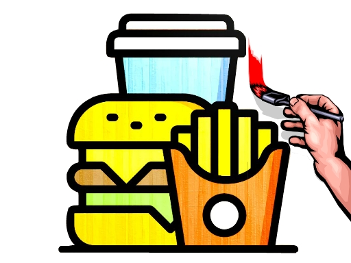 E-knjiga na barvanje hitrih obrokov